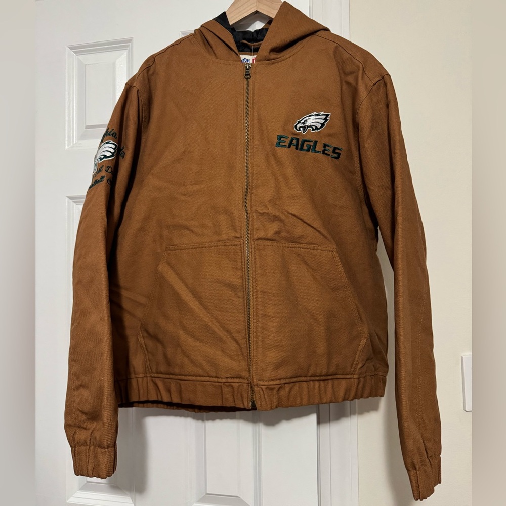 Philadelphia Eagles Men's Brown Bomber Jacket